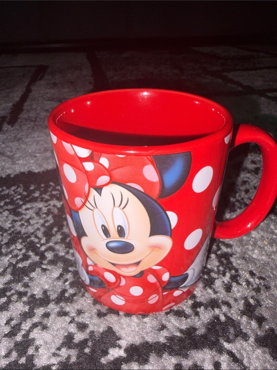 Disney Other - Disney Minnie Mouse Red and White Polka Dot Ceramic Mug